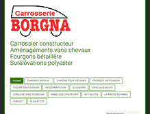Tablet Screenshot of carrosserieborgna.com